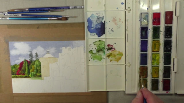 Paint Watercolour Step by Step - Castle Landscape - Screenshot_02