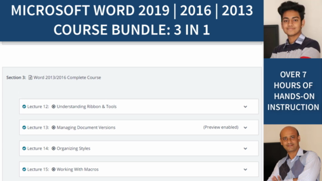 Microsoft Word 2019-2016-2013 Course Bundle: 3 In 1 - Screenshot_02
