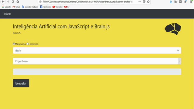 Inteligência Artificial com JavaScript e BrainJS - Screenshot_02