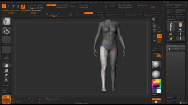 Female Anatomy Sculpting in Zbrush - Screenshot_04