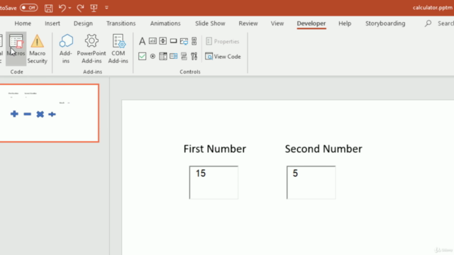 PowerPoint VBA Macros and Coding Interactive Presentations – Screenshot 1