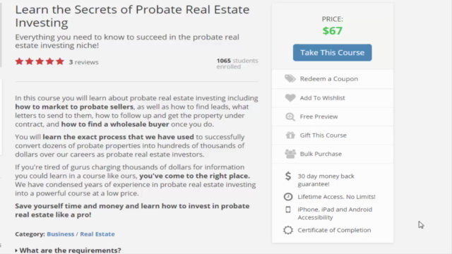 Learn the Secrets of Probate Real Estate Investing - Screenshot_01