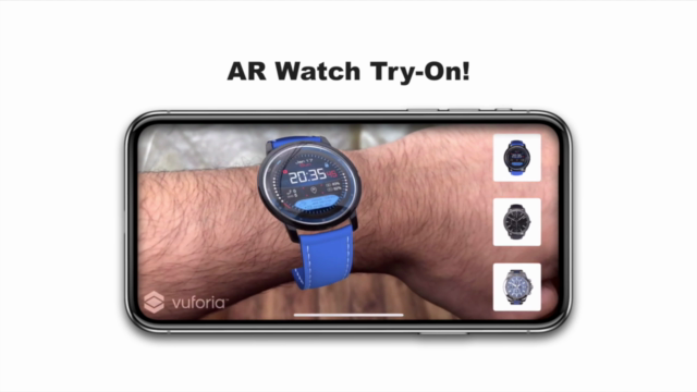 Augmented Reality "Watch Try-On" app using Vuforia & Unity - Screenshot_01