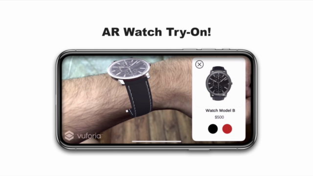 Augmented Reality "Watch Try-On" app using Vuforia & Unity - Screenshot_02