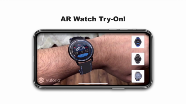 Augmented Reality "Watch Try-On" app using Vuforia & Unity - Screenshot_04