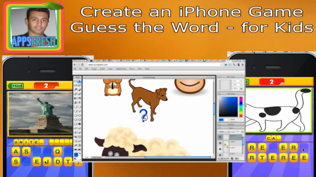 Create your Guess the Word iPhone app for Kids.Code included - Screenshot_02