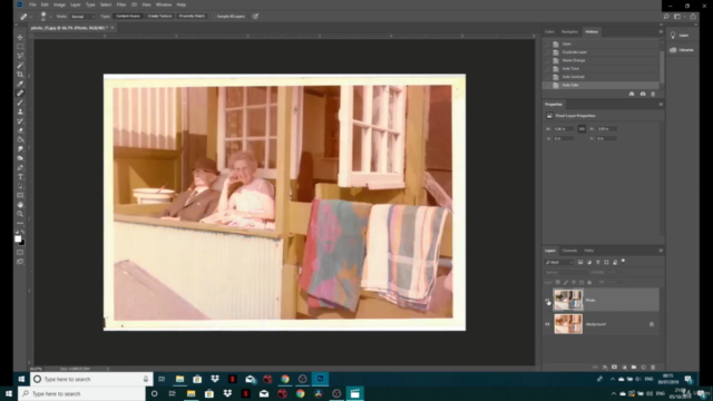 Photoshop CC: Photo restoration - Removing Colour Casts - Screenshot_01