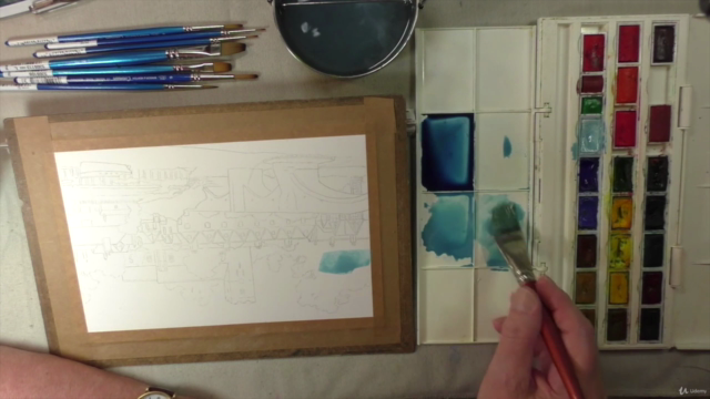 How to Paint a Beautiful English Landscape in Watercolour - Screenshot_01