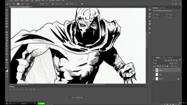 PHOTOSHOP: Inking and coloring from a pencil sketch - Screenshot_02