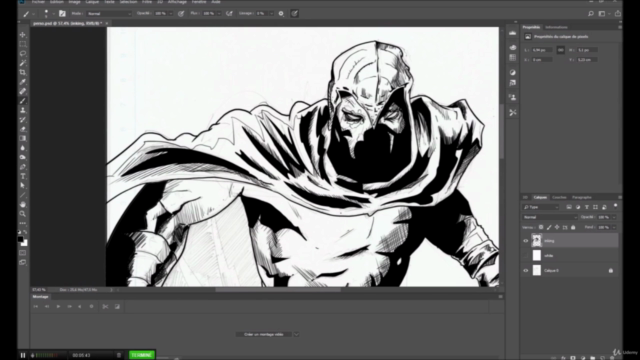 PHOTOSHOP: Inking and coloring from a pencil sketch - Screenshot_04