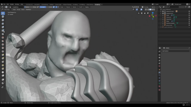 Escultura de miniaturas con Blender 2.8x – Screenshot 1