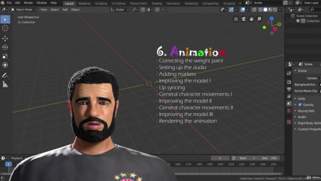 Create & Animate Drake Character in Blender – Screenshot 3