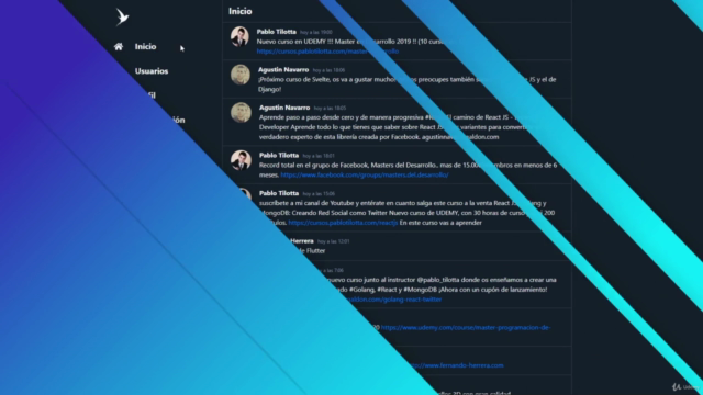 React JS, Golang y MongoDB: Creando Red Social como Twitter - Screenshot_02