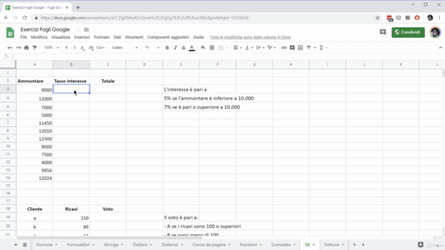 Impara ad usare i Fogli Google: da Base ad Avanzato - Screenshot_03