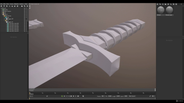 Realistic Dagger Game Asset Creation in Blender - Screenshot_02