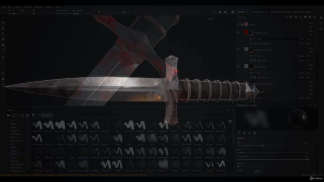 Realistic Dagger Game Asset Creation in Blender - Screenshot_04