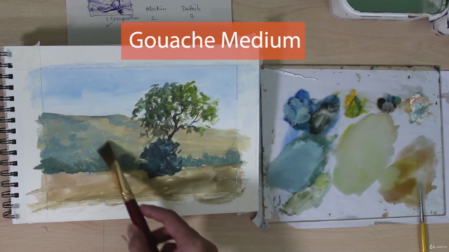 Easy Landscape Painting In Gouache - Screenshot_01