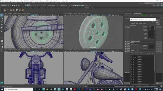 Hard Surface Vehicle 3D Modeling in Maya - Screenshot_01