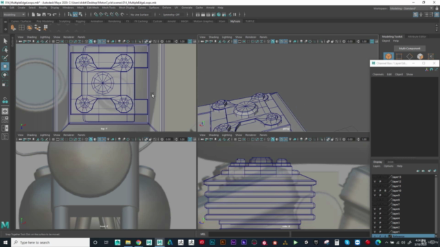 Hard Surface Vehicle 3D Modeling in Maya - Screenshot_03