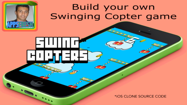 Game Reskinning. iOS Swing Copters* Source Code Template - Screenshot_01