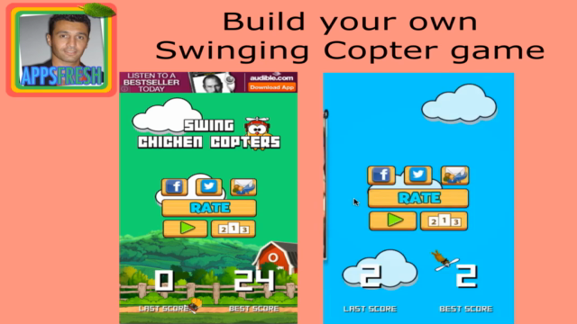 Game Reskinning. iOS Swing Copters* Source Code Template - Screenshot_04