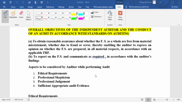 Detailed study on Auditing Concepts and Principles - Screenshot_01