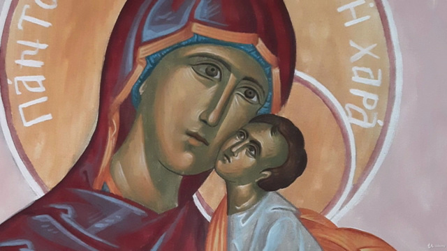 Παναγία Γλυκοφιλούσσα. Βυζαντινή σχεδίαση και ζωγραφική. - Screenshot_04