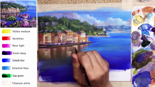 Acrylic lesson - Mediterranean city - Landscape - Screenshot_03