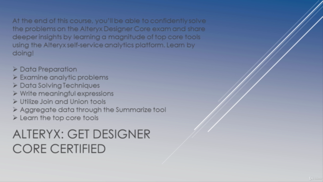 Alteryx: Get Designer Core Certified - Screenshot_02