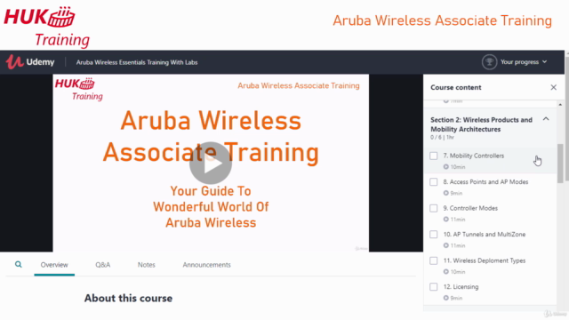 Aruba Wireless Training With Labs For ACA ACMA ACMP - Screenshot_01