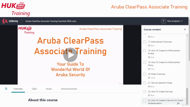 Aruba ClearPass Associate Training With Labs ACNSA ACCA - Screenshot_04