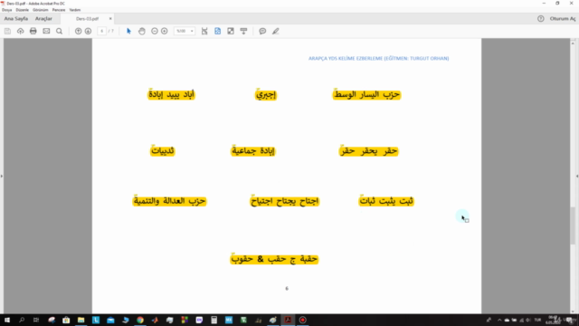 Arapça YDS/YÖKDİL için Kelime Öğrenme/Ezberleme Kursu - Screenshot_03