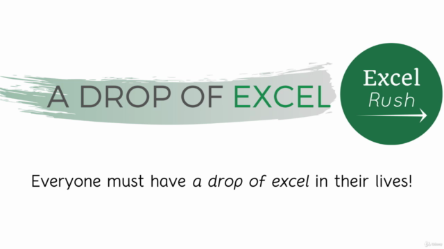 A Drop of Excel - all you need to know for day-to-day use - Screenshot_01