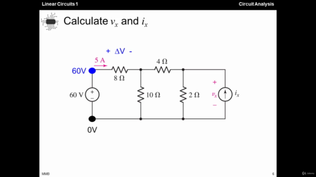 Linear Circuits 1 - 06 - Analysis with Ohm's Law, KCL, & KVL - Screenshot_01