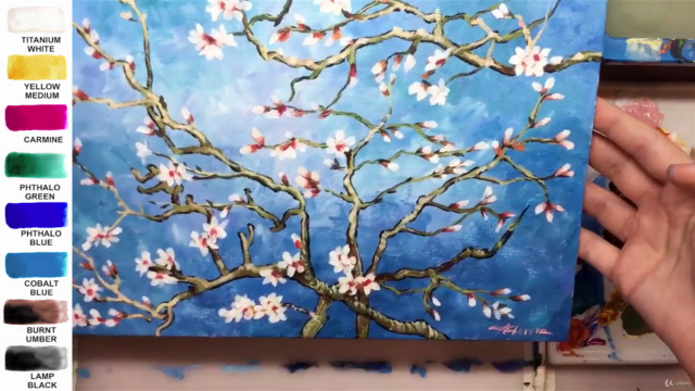 Acrylic lesson - Blooming tree - Flower Painting - Screenshot_04