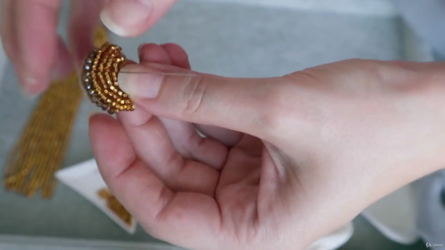 Learn How To Create Seed Bead Beaded Long Clip On Earrings - Screenshot_01