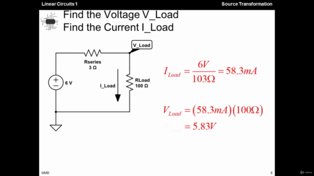 Linear Circuits 1 - 18 - Source Transformation - Screenshot_01