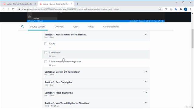 Vue.js - Nuxt.js: Başlangıçtan İleri Seviyeye - Screenshot_01