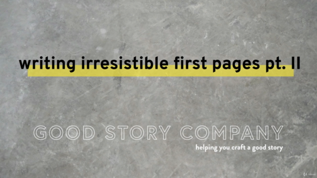 Writing Irresistible First Pages: Part II - Screenshot_01