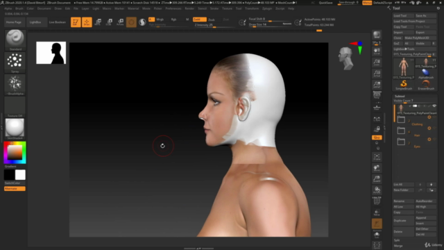 Texturing in ZBrush (Photo projection) - Screenshot_02