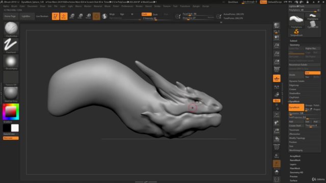 Dragon Concept in Zbrush - Screenshot_01