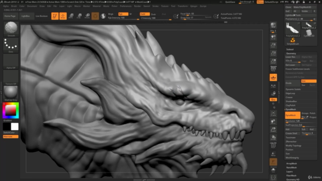 Dragon Concept in Zbrush - Screenshot_02