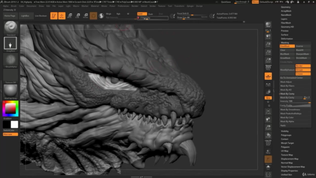 Dragon Concept in Zbrush - Screenshot_03