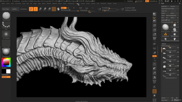 Dragon Concept in Zbrush - Screenshot_04