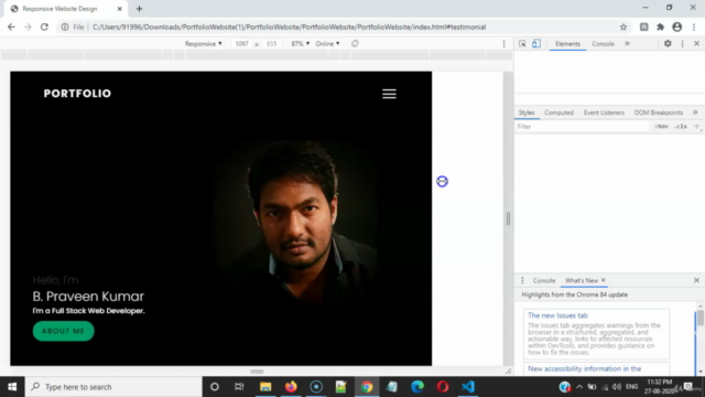 Complete Portfolio Website Step-by-Step [ Web Development ] - Screenshot_02