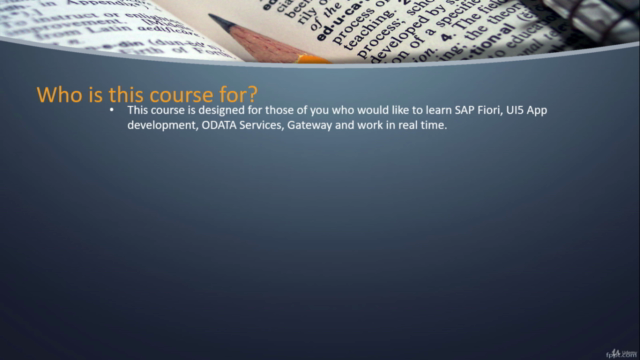 SAP Fiori, UI5, Gateway, ODATA for beginners with Hands-On - Screenshot_01