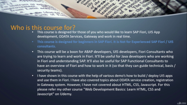 SAP Fiori, UI5, Gateway, ODATA for beginners with Hands-On - Screenshot_02