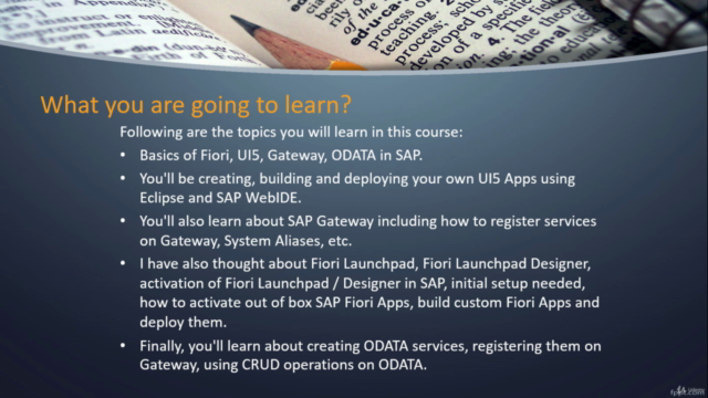 SAP Fiori, UI5, Gateway, ODATA for beginners with Hands-On - Screenshot_03