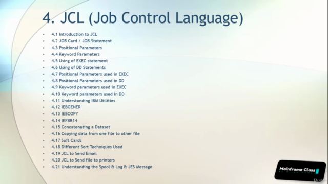 Learn Complete Mainframe JCL - Basics to Advanced Topics - Screenshot_01