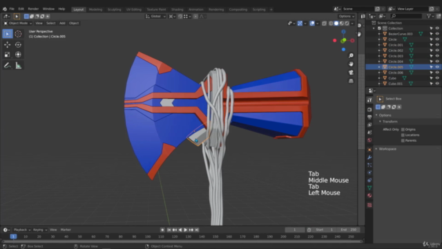 Blender: create Thor's Stormbreaker from start to finish - Screenshot_03